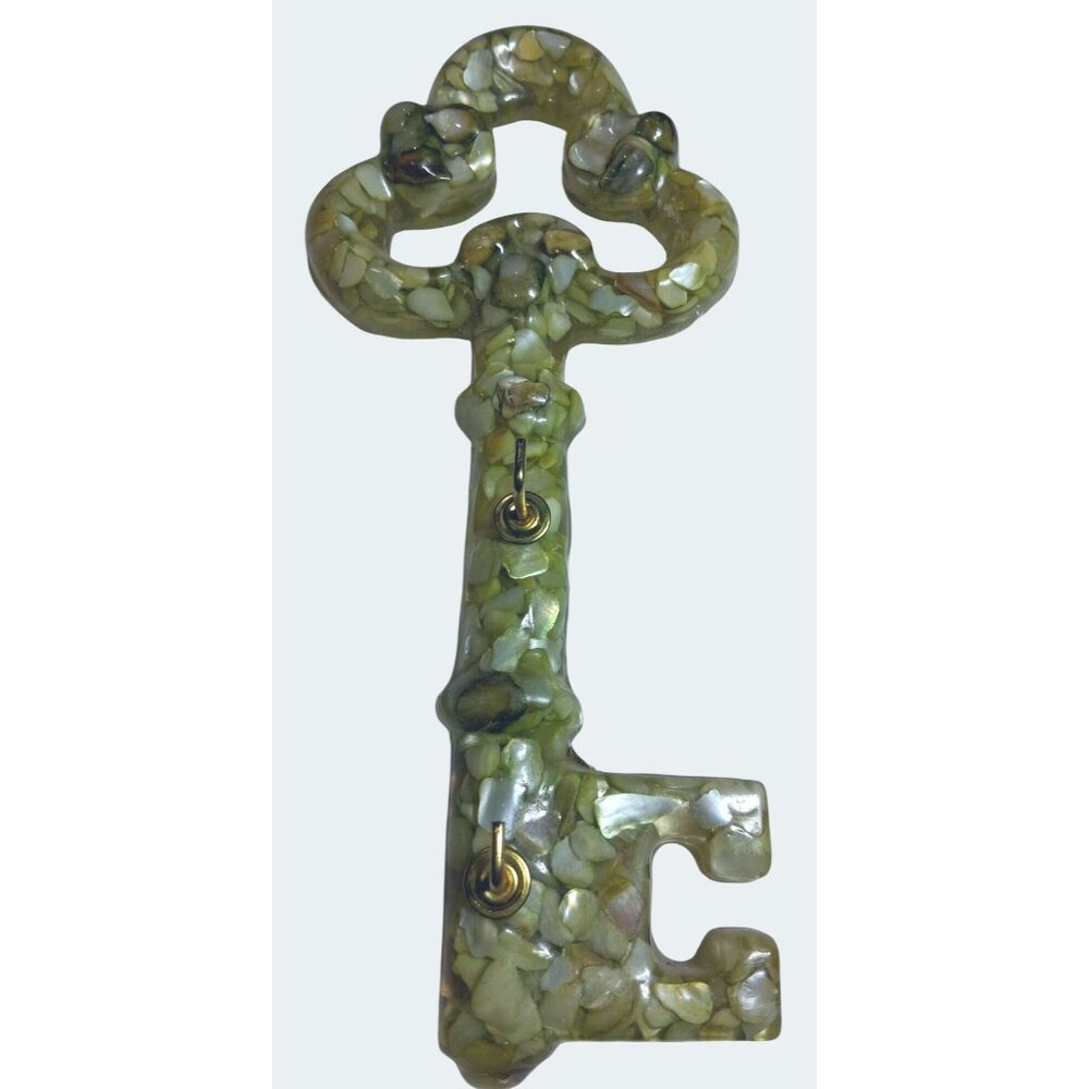 Genuine Mother Of Pearl Handmade Decorative Key Wall Hook By Tennessee Shell Co.